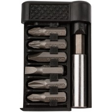 Биты набор 6 шт. CrV, 25 мм + адаптор (57660)