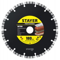 Диск алмазный сегментный BETON 180 мм (22.2 х 7 х 2.6 мм) STAYER 3660-180_z02