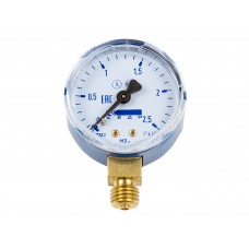 Манометр КЕДР ТМ2 Кислород, (0-2,5 МПа, кл.2,5, М12Х1,5) О2-У