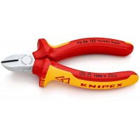 Бокорезы VDE, 125 мм, хром, 2-комп диэлектрические ручки (KN-7006125)