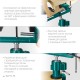 Шарнирно-поворотные тиски Precision, 75 мм KRAFTOOL 32711-75