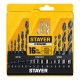 STAYER Combi 16 предметов, набор комбинированных сверл (29720-H16_z01)