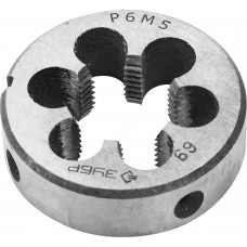 Плашка круглая машинно-ручная сталь Р6М5 ЗУБР М18 x 2.5 мм 4-28023-18-2.5