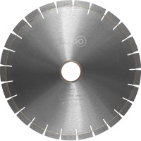 Диск алмазный сегментный по граниту, бесшумный 350 x 40 x 3,3 x 60 x 15mm KRUGO (BSG14A)