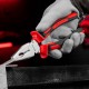 Плоскогубцы Nickel, никелированные 200 мм, двухкомпонентные рукоятки Matrix