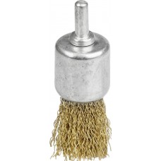 Щетка кистевая для дрели 24 мм, витая стальная латунированная проволока 0.3 мм STAYER 35113-24