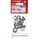 Болт с гайкой и шайбами M10 x 30 мм, цинк, 3 шт ЗУБР DIN 933 303436-10-030