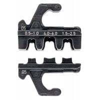 Плашка опрессовочная неизолированные открытые штекеры 4.8/6.3 мм 0.5-6.0 мм2 3 гнезда MultiCrimp KN-973905