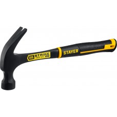 Молоток-гвоздодёр столярный цельнометаллический 560 г Strike Professional STAYER 2025-560