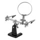 Зажим для пайки Третья рука с лупой Sparta (914605)