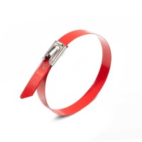 Стяжка стальная СКС-П (316) 7.9х400 (красн) (Fortisflex) (83076)