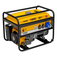 Генератор бензиновый GE 6900, 5.5 кВт, 220 В/50 Гц, 25 л, ручной старт Denzel (94637)