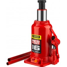 Домкрат бутылочный гидравлический 16 т, 230 - 460 мм RED FORCE Professional STAYER 43160-16