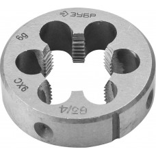 Плашка круглая ручная G 1/2 сталь 9ХС ЗУБР 4-28032-1/2