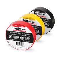 Изолента ПВХ 19х0.13x20 (красн) (Fortisflex) (90814)