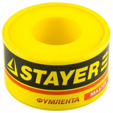 ФУМ лента 0,075 мм х 25 мм х 10 м, плотность 0,40 г/см3 STAYER 12360-25-040