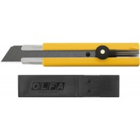 Нож 25 мм, в комплекте с лезвиями EXCEL BLACK 5 шт OLFA OL-H-1BB/5BB