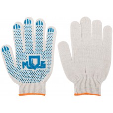 Перчатки вязаные (4 нити), х/б, с ПВХ, 10 класс вязки (12484)