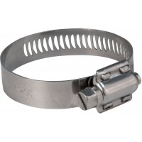 Хомут обжимной просечной, ширина 12,7 мм, нерж.сталь 40-64 мм (99313т)