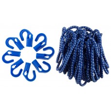 Набор шнур резиновый крепежный d 8 мм 10 м 8 переставных крюков ЗУБР 40511