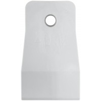 Шпатель резиновый белый 40 мм (06883)