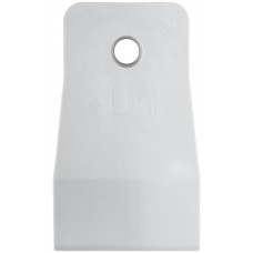 Шпатель резиновый белый 40 мм (06883)