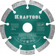 Алмазный диск LASER-UNIVERSAL, 125 мм (22.2 мм, 10?2.4 мм) KRAFTOOL 36680-125
