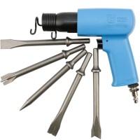 Молоток пневматический с 5-ю зубилами 185 мм, Энерг. уд. 7,2 Дж, ROUND (0.401