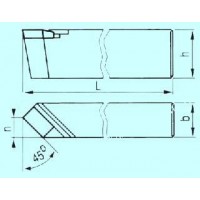 Резец проходной прямой 16х10х100 ВК8