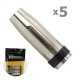 Сопло газовое Mig ERGOPLUS 24 ф 12,5 мм, L=63,5 мм (BMC0301)