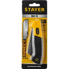 Нож монтерский складной прямое лезвие Professional STAYER 45408