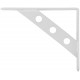 Уголок-кронштейн усиленный белый 150х125 мм (66101)