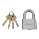 Замок навесной, хромированное покрытие 50 мм Matrix (91801)