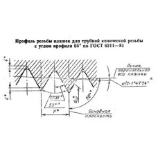 Плашка трубная коническая R 2