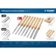 Набор ручных резцов по дереву 8 шт Р6М5 Профессионал ЗУБР УМЕЛЕЦ-8 18374