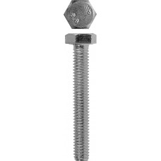 Болт M12 x 30 мм, кл. пр. 5.8, цинк, 4 шт ЗУБР DIN 933 4-303076-12-030