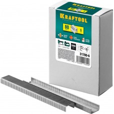 Скобы тип 80 (BeA/Prebena A/Senco AT), 6 мм, калибр 21GA, 5000 шт KRAFTOOL 31780-6