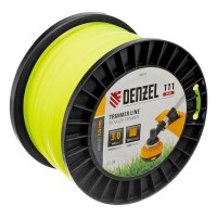 Леска для триммера квадрат, 3,0мм х 111м, на DIN катушке FLEX CORD Denzel (96294)