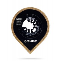 Полотно дисковое угловое CARBIDE ВК8 Р60 70 x 1.8 мм с твердосплавной крошкой: керамика, кирпич, пенобетон ЗУБР StarQuick 15579-70