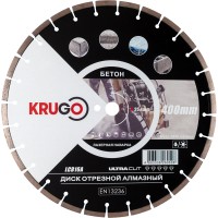 Диск алмазный для бетона, лазерная сварка 400x25.4x40x3.6x10mm KRUGO (LCB16A)