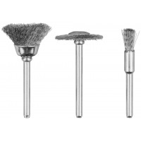 Корщетки из нержавеющей стали, набор 3 шт. (36906)