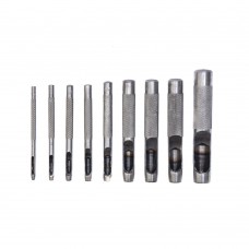 Набор пробойников для кожи 2 3 4 5 6 8 9 10 13 мм, 9 шт, чехол Сибртех (18309)