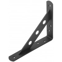 Уголок-кронштейн усиленный черный 150х125 мм (66102)