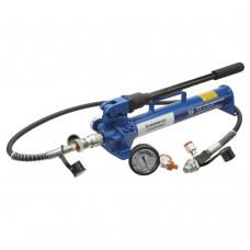 Насос ручной гидравлический 700 бар; 0, 6 л; комплект (манометр, рукав 1,5 м, кейс), GARWIN INDUSTRIAL, 811006-700-0600-K