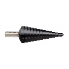 Сверло ступенчатое, HSS TiAlN, Gr.3, O6-30 мм, прямая канавка, трёхплоскостной хвостовик (ZA-50068)