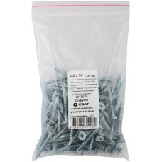 Шурупы оцинкованные, универсальные 4,5 х 35 100 шт Фасовка (20435-0)