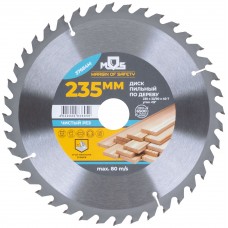 Диск пильный для циркулярных пил по дереву, 235 x 32 x 40T + кольцо 32/30 (37684М)