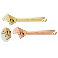 Ключ гаечный разводной со шкалой шведский КР-36 искробезопасный сплав BeCu 125C-1010, HORTZ