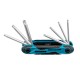 Набор ключей имбусовых Tamper-Torx , складные, 8 шт, CrV Gross (16413)