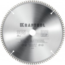 Пильный диск по алюминию Multi Material, 305 х 30 мм, 100Т KRAFTOOL 36953-305-30